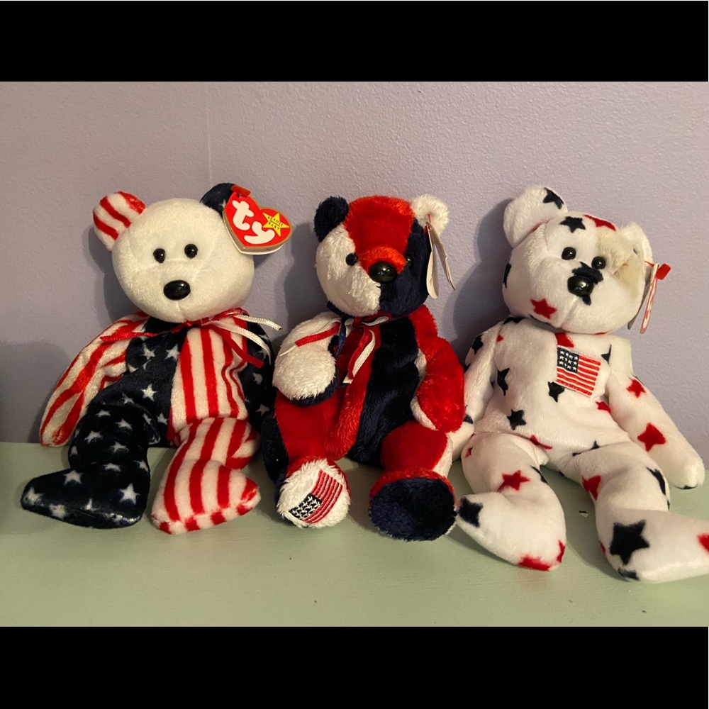 TY Patriotic Bear Lot